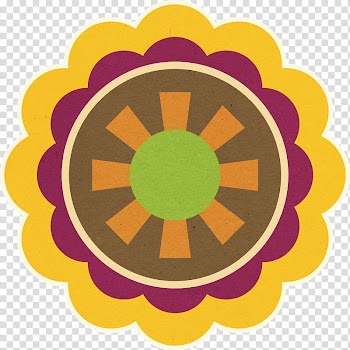 Summer s, round brown and yellow abstract illustration transparent background PNG clipart