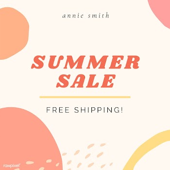 Summer sale free shipping social template vector  | Free  vector - 2288989