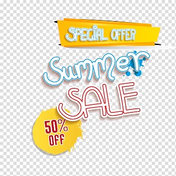 Summer sale illustration, Adobe Illustrator Illustration, Summer Promotion WordArt transparent background PNG clipart