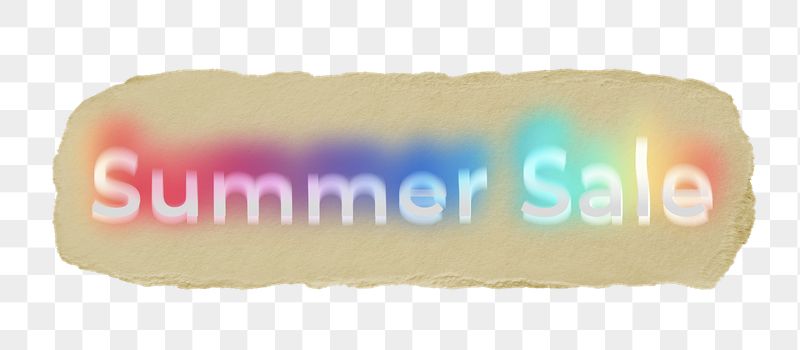 Summer sale png ripped paper | Free PNG - rawpixel