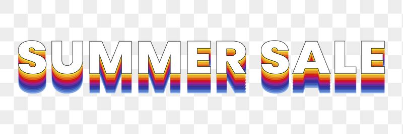 Summer sale png word sticker | Free PNG - rawpixel