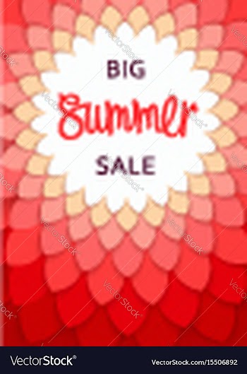 Summer sale template design vector image