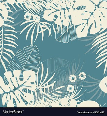 summer seamless tropical pattern with monstera