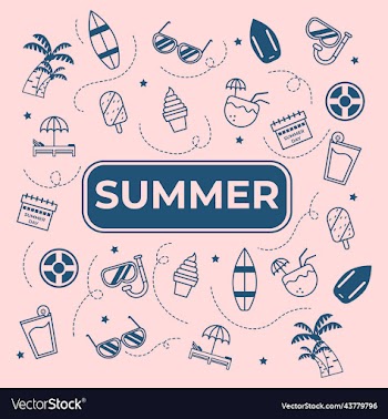 summer set line art design