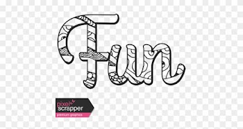 Summer Splash - Word Stamps - Fun - Calligraphy