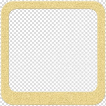 Summer, square yellow canvas frame illustration transparent background PNG clipart