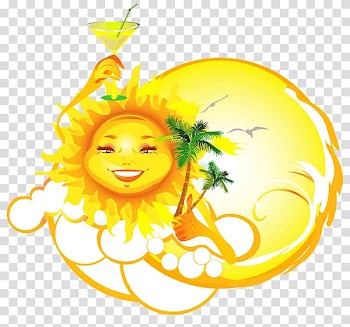 Summer , sun transparent background PNG clipart