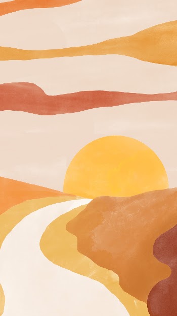 Summer sunset mobile wallpaper nature | Free PSD - rawpixel