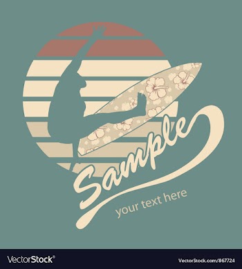 Summer t-shirt design vector image