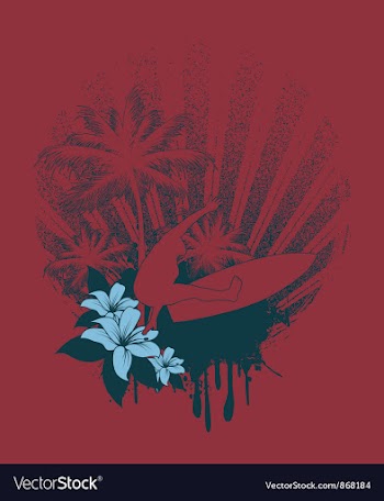 Summer t-shirt design vector image