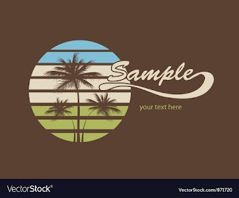 Summer t-shirt design vector image