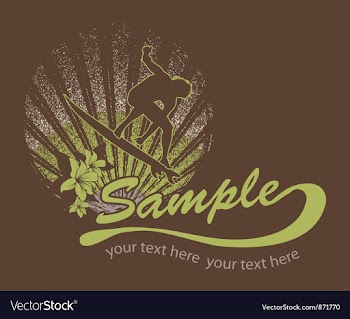 Summer t-shirt design vector image