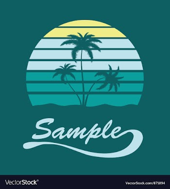 Summer t-shirt design vector image