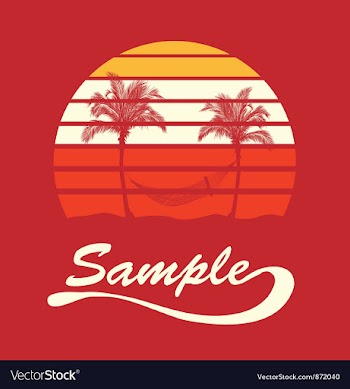 Summer t-shirt design vector image