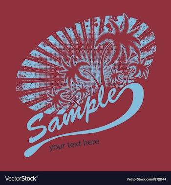 Summer t-shirt design vector image