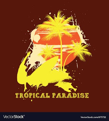 Summer t-shirt design vector image