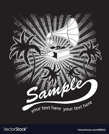 Summer t-shirt design with palm trees vector image