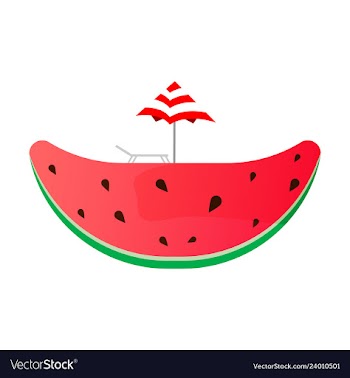 Summer time banner design with white circle for vector image
