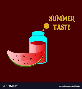 Summer time banner design with white circle for vector image