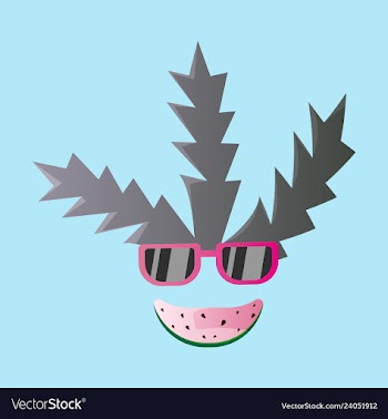 Summer time banner design with white circle for vector image
