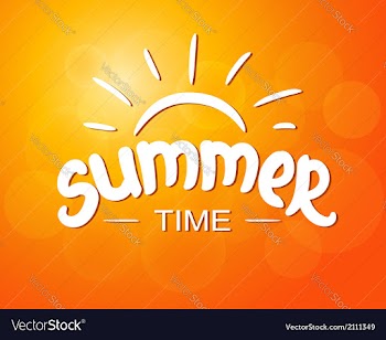  					Summer time - typographic design vector image														