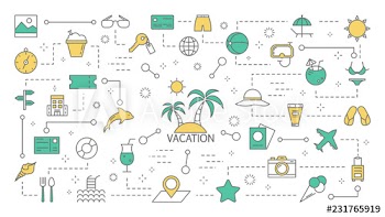 Summer vacation concept