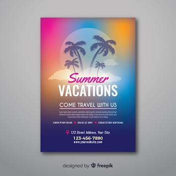 Summer vacation flyer