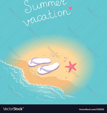  					Summer vacation vector image														