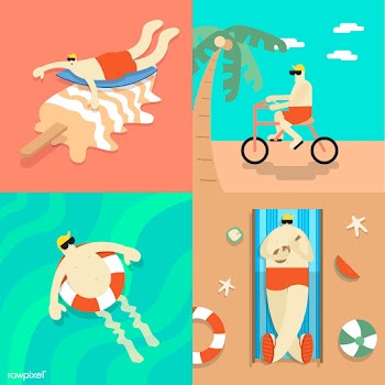 Summer vacation watermelon | Free stock vector - 43168