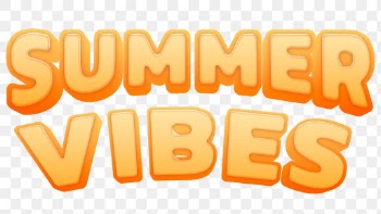 Summer Vibes PNG sticker, in colorful 3d… | Free stock illustration | High Resolution graphic
