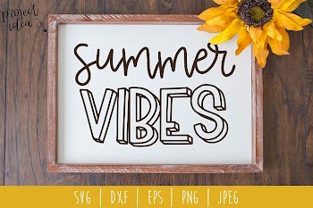 Summer Vibes SVG, DXF, EPS, PNG, JPEG