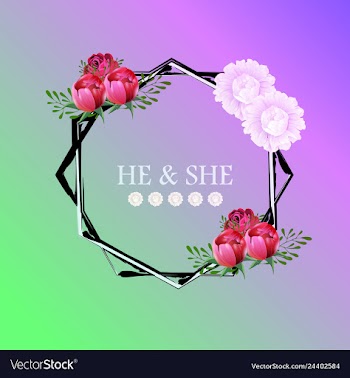 Summer vintage floral greeting card with blooming vector image