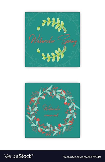 Summer vintage floral greeting card with blooming vector image