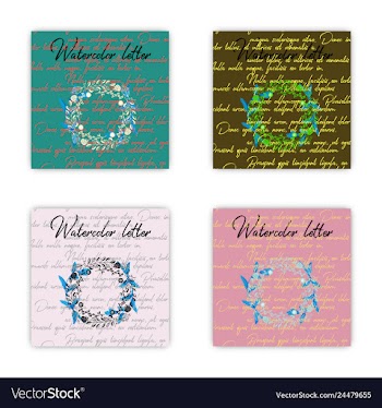 Summer vintage floral greeting card with blooming vector image