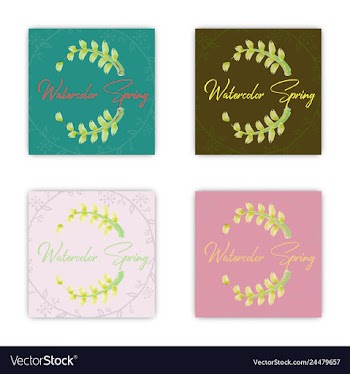 Summer vintage floral greeting card with blooming vector image
