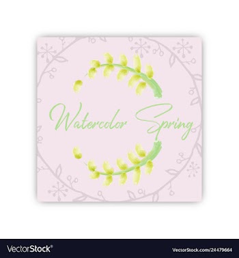 Summer vintage floral greeting card with blooming vector image