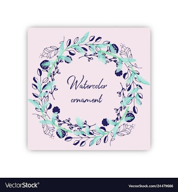 Summer vintage floral greeting card with blooming vector image