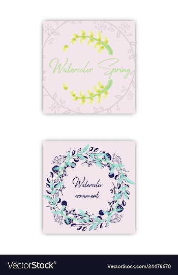 Summer vintage floral greeting card with blooming vector image