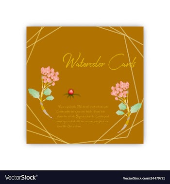 Summer vintage floral greeting card with blooming vector image