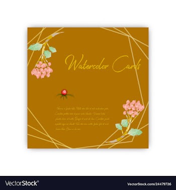 Summer vintage floral greeting card with blooming vector image
