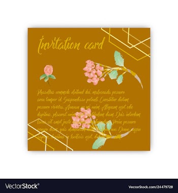 Summer vintage floral greeting card with blooming vector image