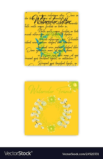 Summer vintage floral greeting card with blooming vector image