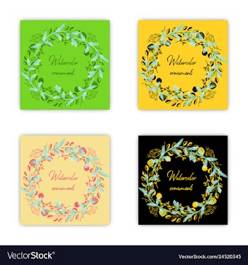 Summer vintage floral greeting card with blooming vector image