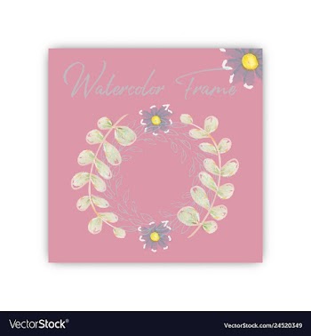 Summer vintage floral greeting card with blooming vector image