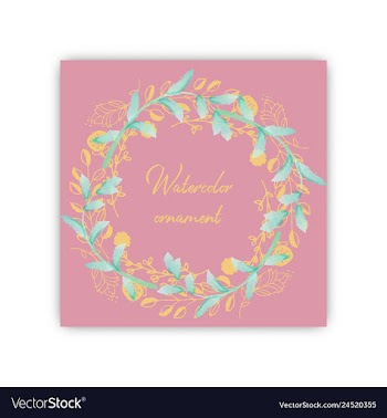Summer vintage floral greeting card with blooming vector image