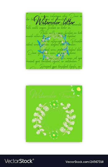 Summer vintage floral greeting card with blooming vector image