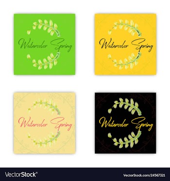 Summer vintage floral greeting card with blooming vector image