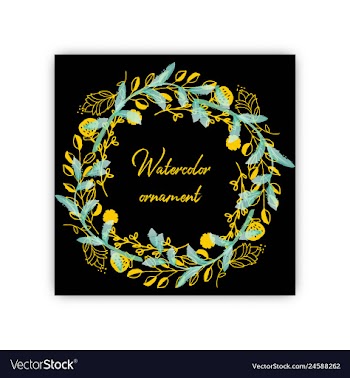 Summer vintage floral greeting card with blooming vector image