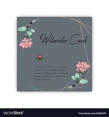 Summer vintage floral greeting card with blooming vector image