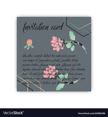 Summer vintage floral greeting card with blooming vector image